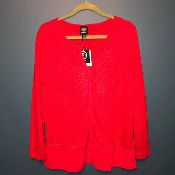 bobeau Tops - Bobeau Women’s Red Top Sz Xlarge Petite